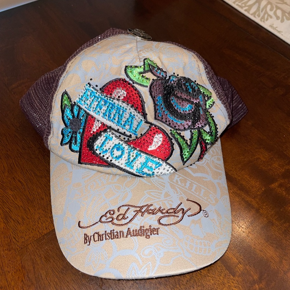 Ed Hardy Vintage Trucker Hat by Christian Audigier